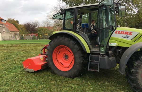 Wiese gemäht Mulchen von Grasflächen in Bad Oeynhausen