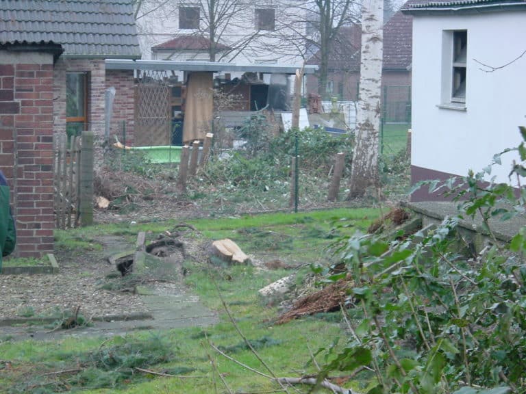 Sturmschadenbeseitigung in Gartenanlagen in Bad Oeynhausen